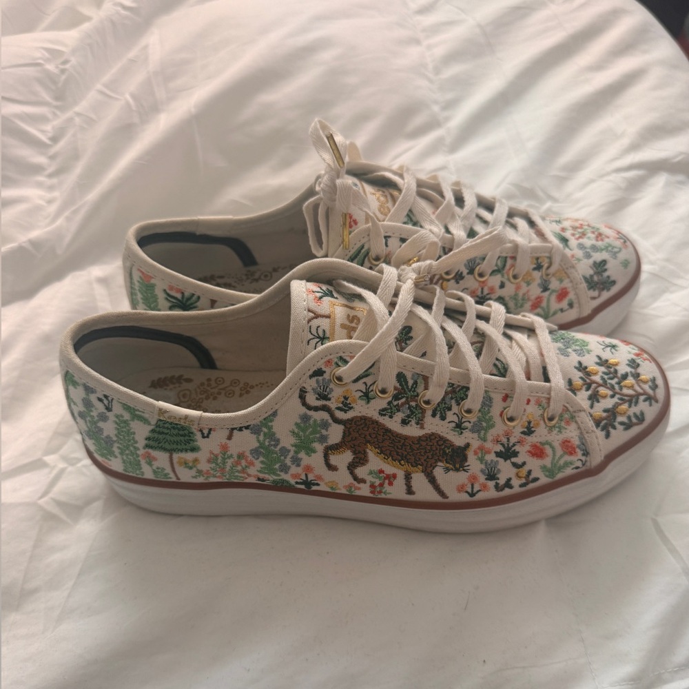 Fun Embroidered Sneakers - Keds x Rifle Paper Co